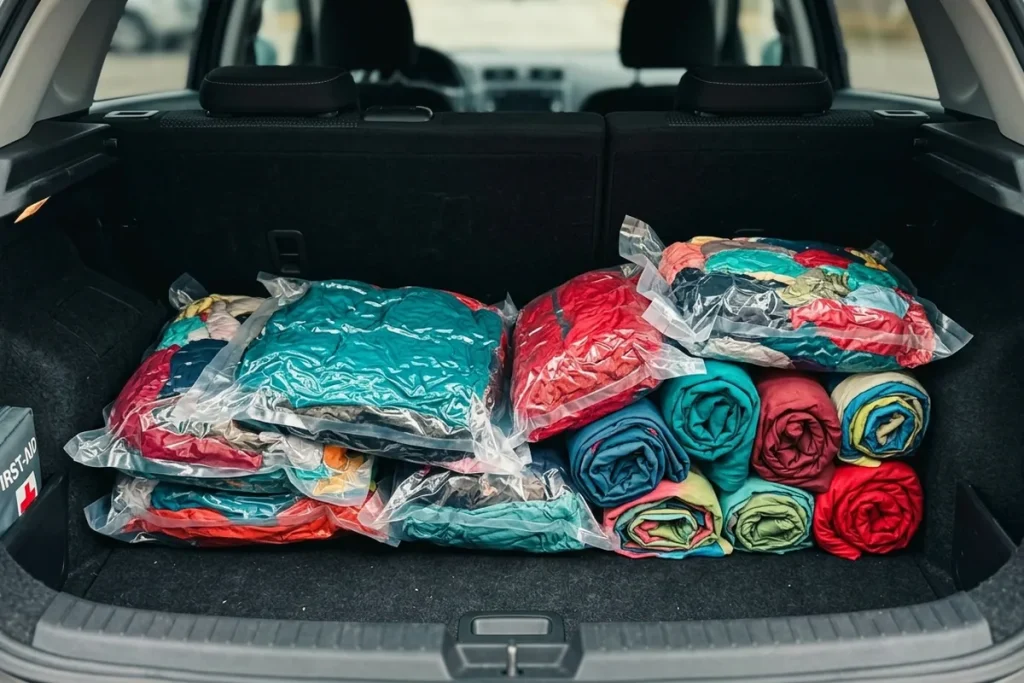 Checklist Packing Mudik 2026: Cara Muat Banyak Baju di Bagasi Mobil Kecil.