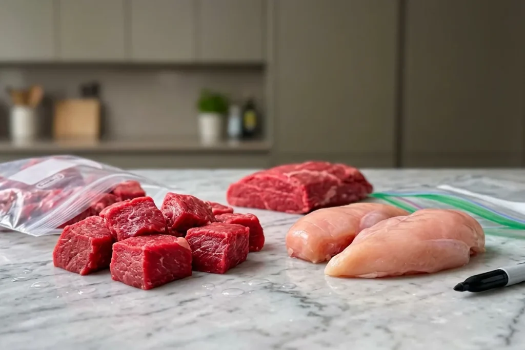 Tips Simpan Daging Sapi & Ayam di Freezer agar Tetap Segar Sampai Hari Raya.