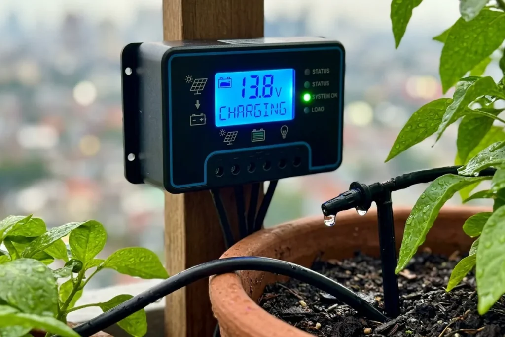 Review Pompa Siram Otomatis Tenaga Surya (Solar Panel) Murah untuk Kebun Atap.